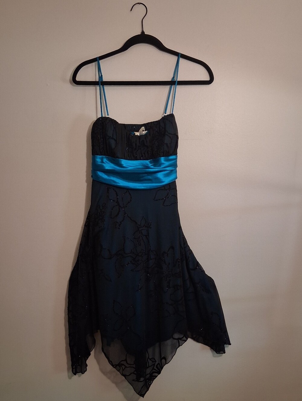 Vintage Y2k Glitter And Floral Dress